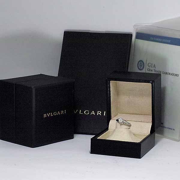  BVLGARY Corona sleigh tail ring diamond 0.305ct E-VS1-GD platinum PT950 10.5 number Manufacturers box manufacturer guarantee 