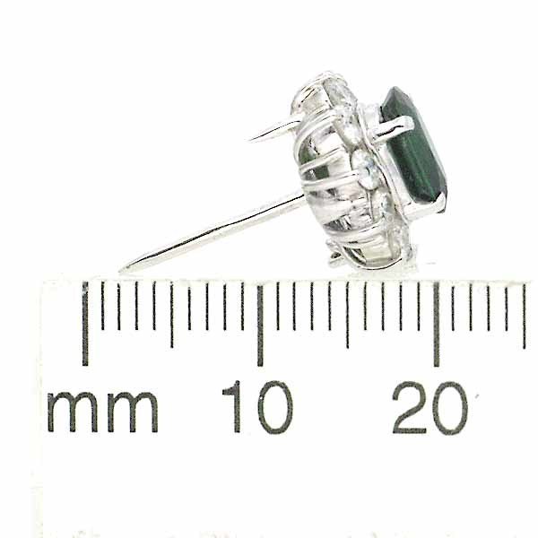  зеленый g Rossi .la- гранат 1.12ct бриллиант 0.59ct платина PT850 K18WG галстук tsabo свет 