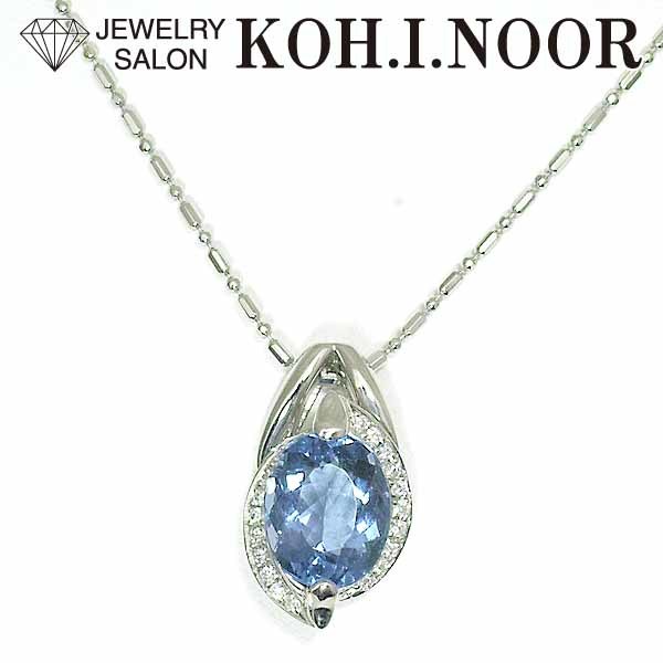 ブランドのギフト ダイヤモンド 4.27ct フルオライト 0.15ct 蛍石 フローライト ネックレス ペンダント PT900 PT850 プラチナ その他