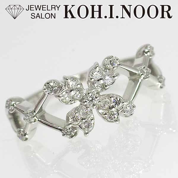 【国内正規総代理店アイテム】 11号 リング Pt900 プラチナ 0.23ct ダイヤモンド ヴァンドーム VENDOME 花 フラワー 指輪