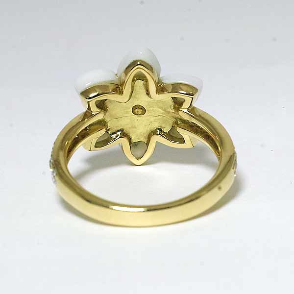... ...  алмаз  0.40ct ... 18 золото  жёлтый  золотой  K18YG  кольцо   13 номер    цветы    цветок  