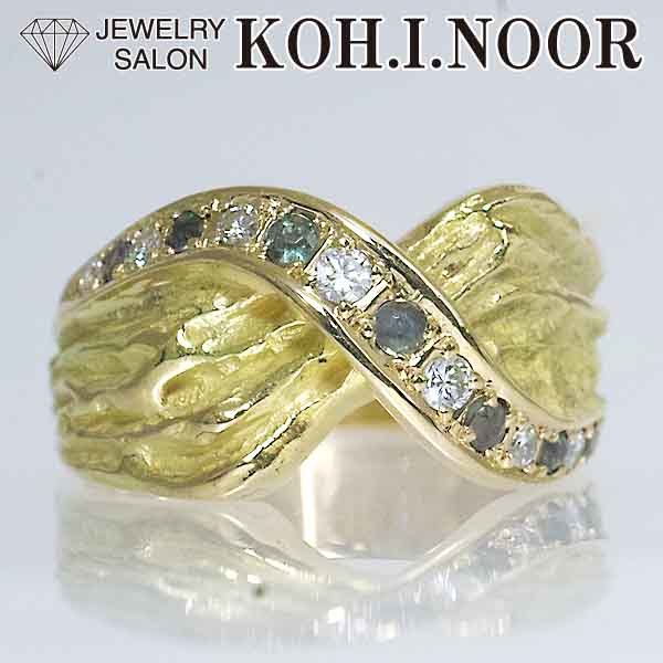 2024激安通販 佐藤くにを アレキサンドライト 0.17ct ダイヤモンド 0.16ct 18金イエローゴールド K18YG リング 12.5号 アレキサンドライト