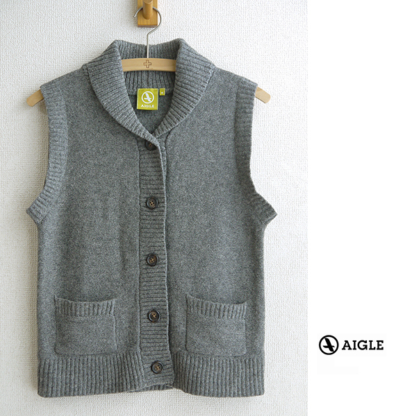 ★定価11550円★エーグル AIGLE 可愛いニットベスト♪の画像1