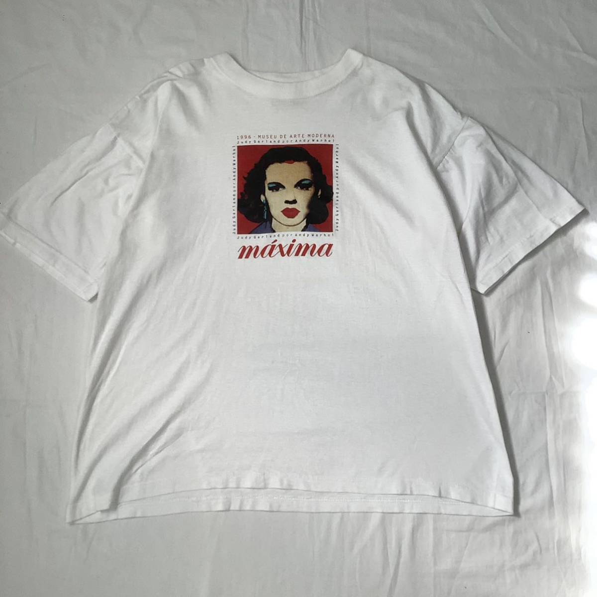 激レア! 1996 Andy Warhol オズの魔法使い 女優 Judy Garland ヴィンテージ Tシャツ シングルステッチ 美術館 アート 映画_画像1