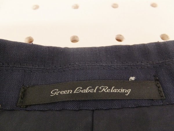 Green Label Relaxing ユナイテッドアローズ メンズ 肩パッド入 テーラードジャケット ネイビー 42_画像2