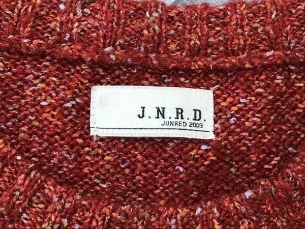 J.N.R.D. ジュンレッド メンズ 混ネップ ニットセーター 1 赤黄色など_画像2