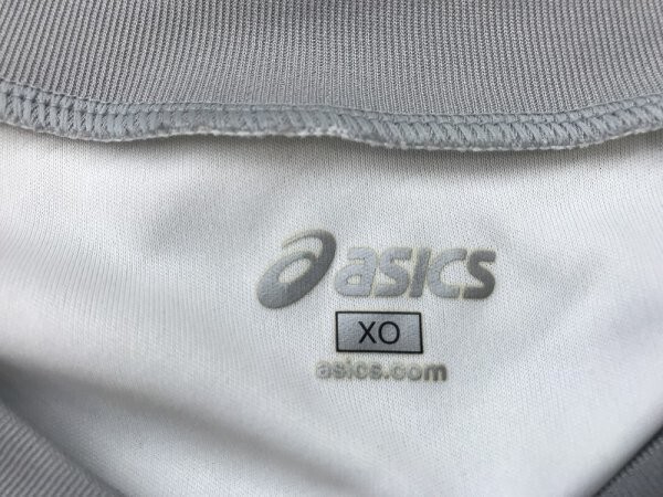 ASICS アシックス メンズ ロゴプリント ドライ カットソー XO 白赤の画像2