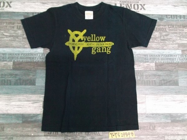 United Athle ユナイテッドアスレ メンズ yellow gang バンド 半袖Tシャツ 小さいサイズ XS 紺_画像1