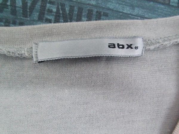 abx メンズ レイヤード Vネック 半袖Tシャツ 2 グレー_画像2
