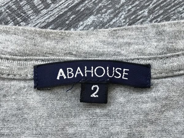 ABAHOUSE Abahouse men's PARIS FRANCE print short sleeves T-shirt 2. gray 