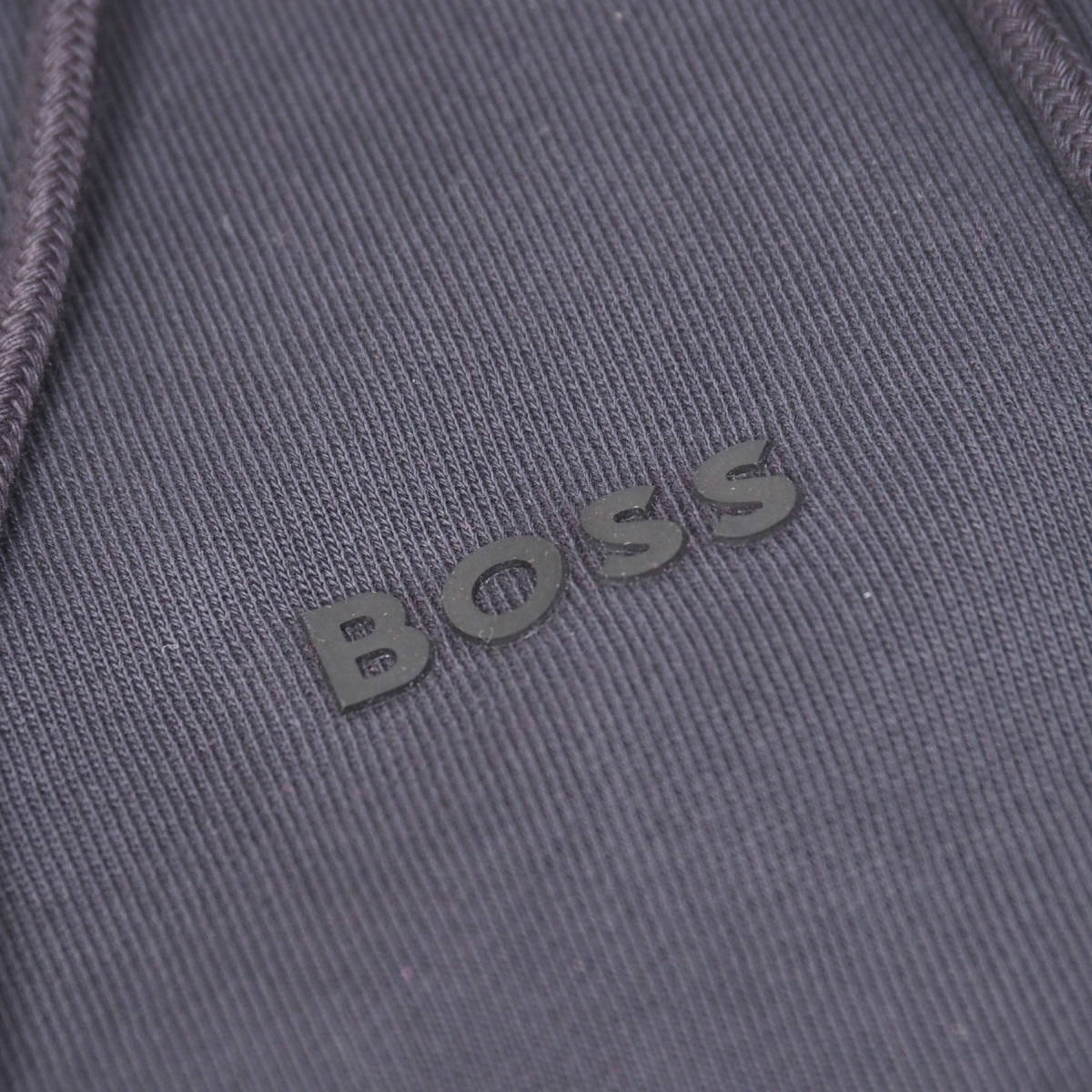  new goods regular goods HUGO BOSS Hugo Boss men's ga- men to large Logo f-ti Parker large . sho flat black S