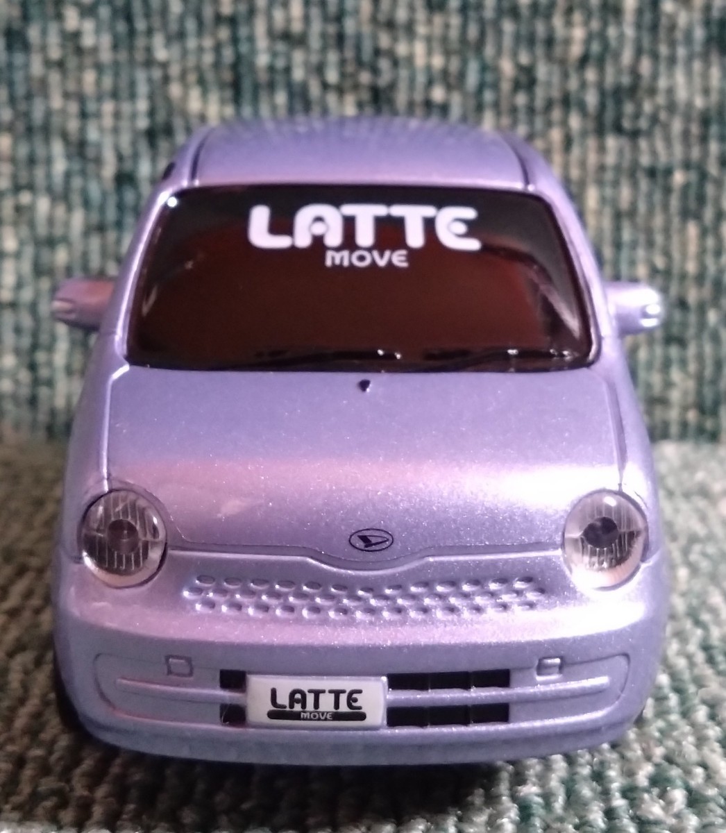 DAIHATSU ダイハツ MOVE LATTE ムーヴ ラテ プルバックカー パープル ディーラー ノベルティ カラーサンプル ドライブタウン ミニカー_画像2