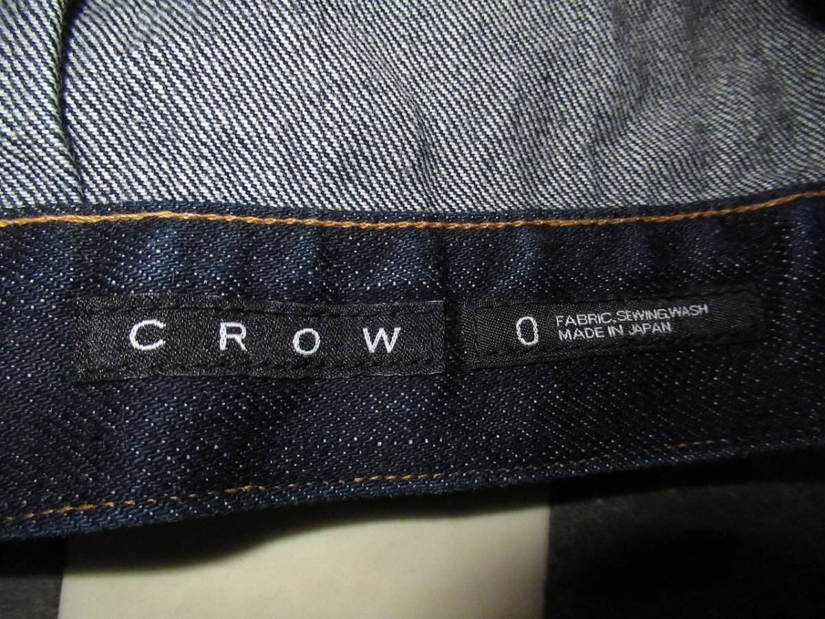 ★KURO/クロ★良品　濃紺　0　日本製　CROW DENIM JACKET　1stTYPE　ファーストタイプジージャン_画像8