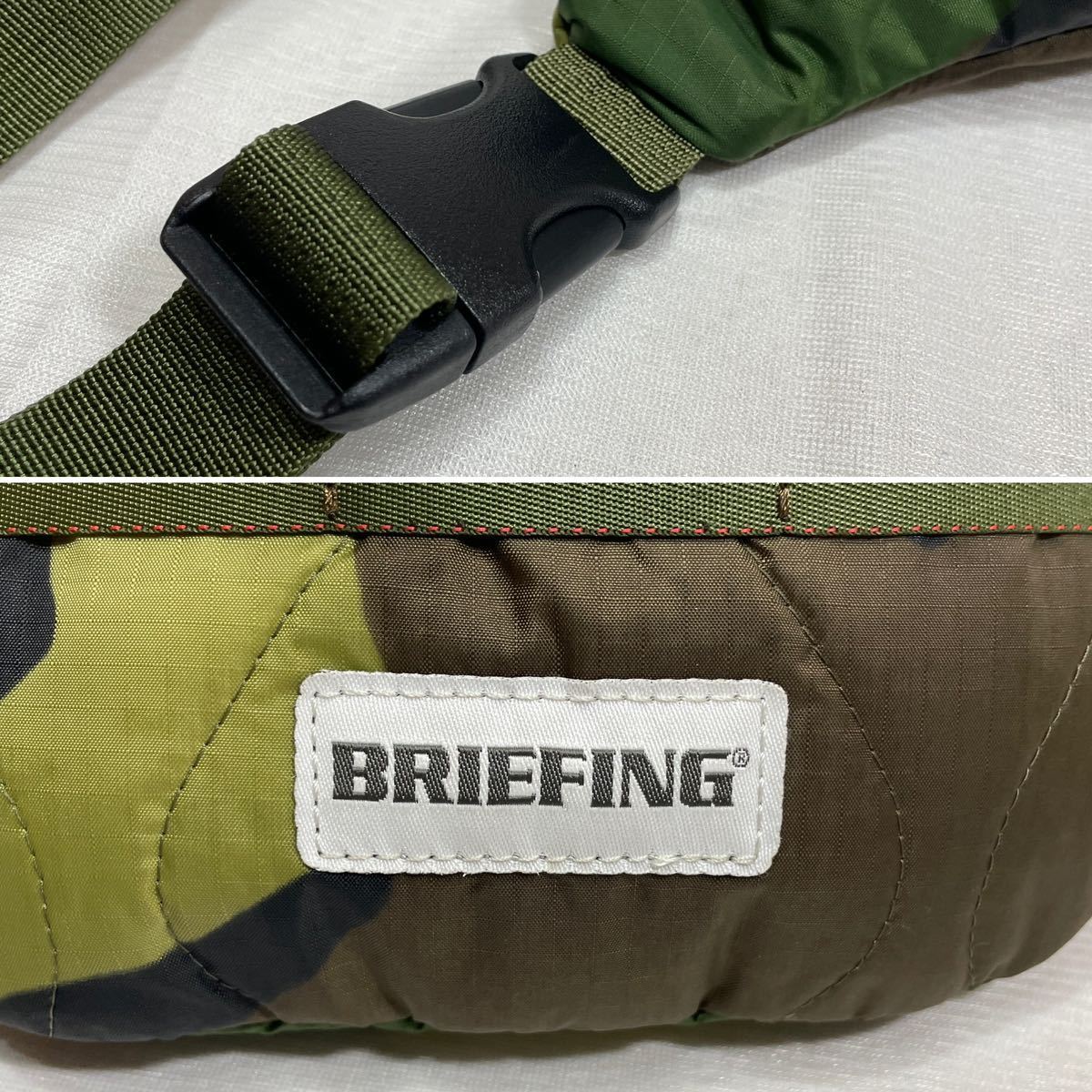 超美品・未使用に近い】BRIEFING カモフラ ウエストバッグ 超美品・未使用に近い】BRIEFING カモフラ ウエストバッグ