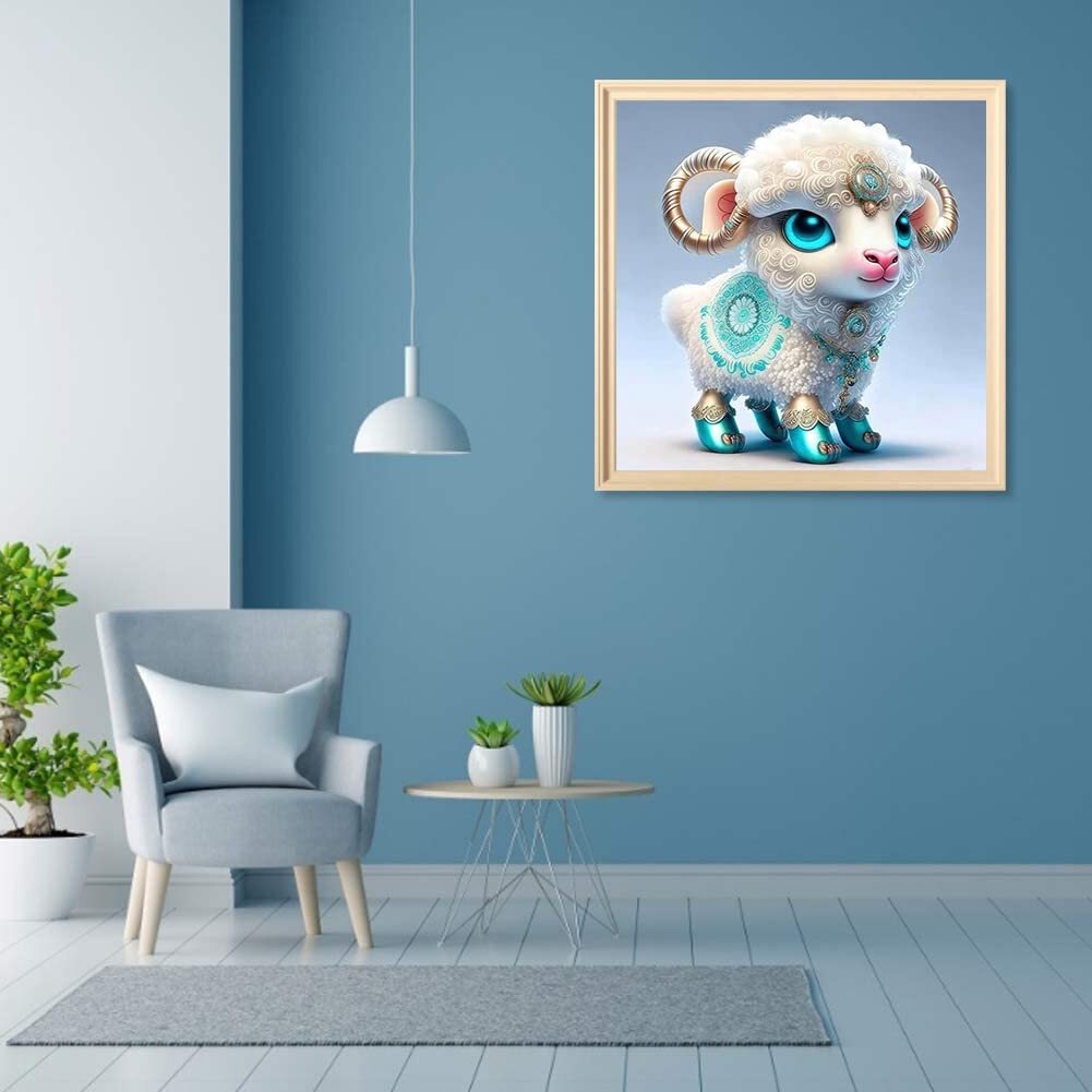 【特価商品】動物の絵 30x30cm DIY・手作り絵画手芸キット 5D ダイアモンドビーズ絵画キット モザイクアート ダイヤモン