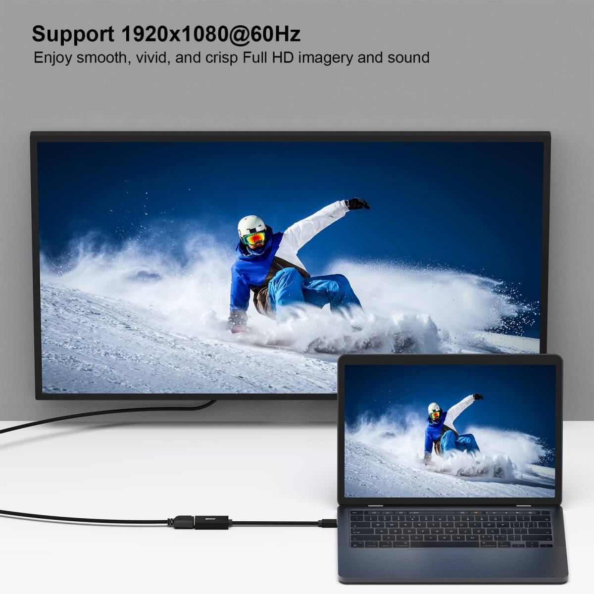 【特価セール】DisplayPort-HDMI、Mini DP（Thunderbolt）-HDMIへのコンバーターMacBook 