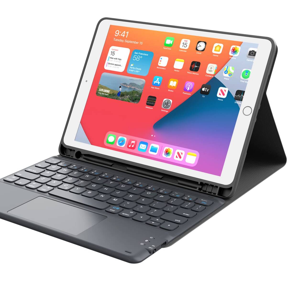 特価商品】タッチパッド付き ipad 10 2 iPad7世代 ケース [2021/2020