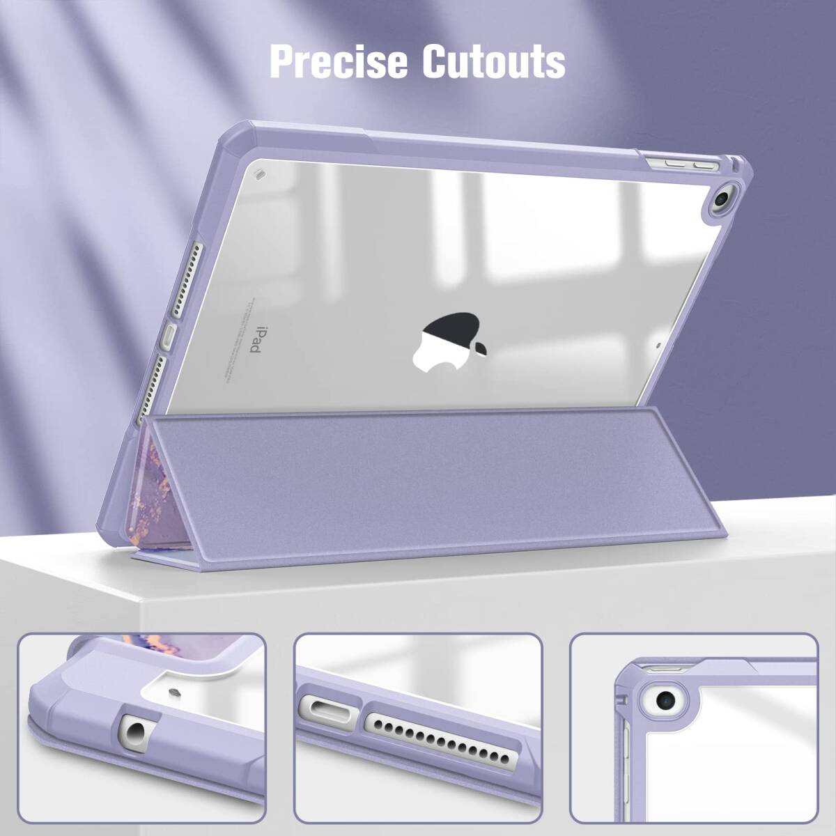【人気商品】2 Air / iPad Air iPad 1 ケース 透明バックカバー iPad Apple Pencil 収納可能_画像2