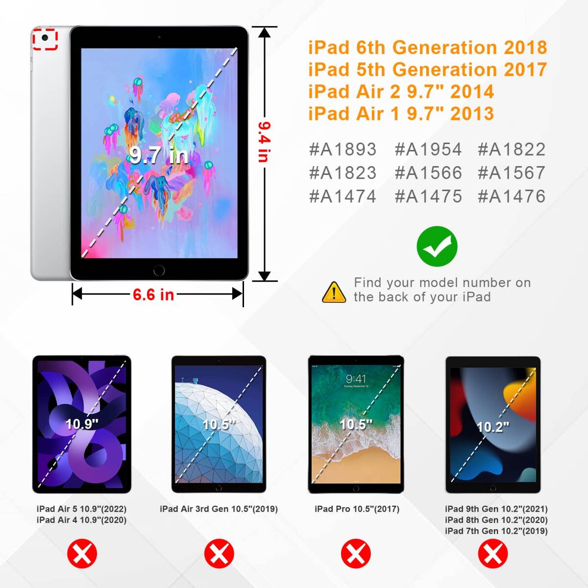 【人気商品】2 Air / iPad Air iPad 1 ケース 透明バックカバー iPad Apple Pencil 収納可能_画像8