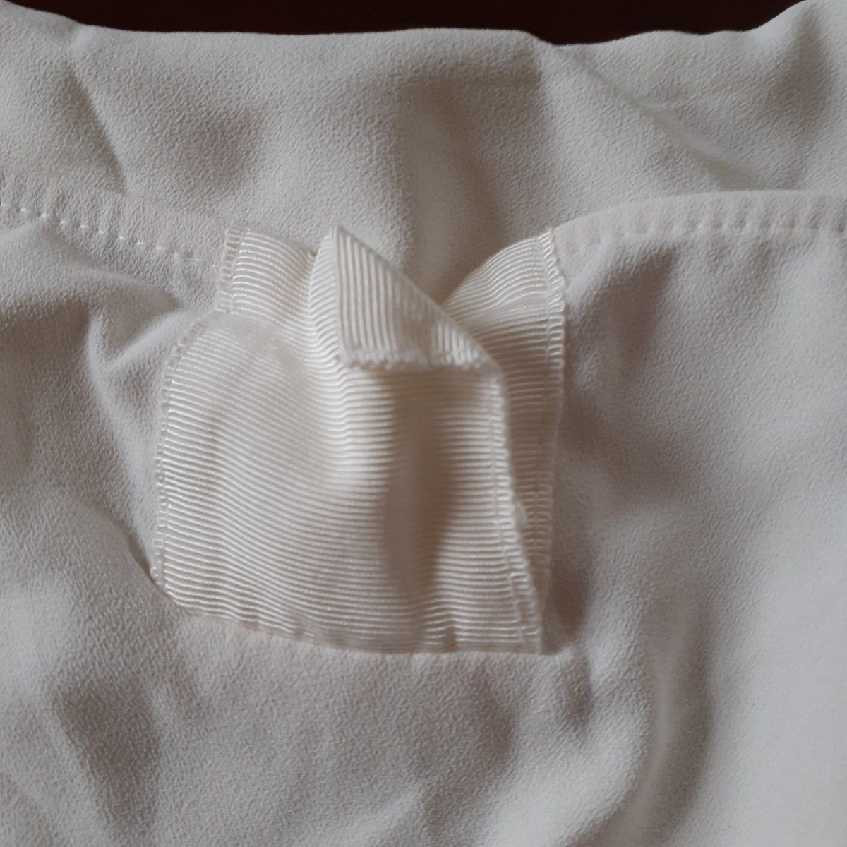F natural fabric トップス シャツ ブラウス 白 無地 エフ 長袖 ブラウス シャツ ホワイト Vネック