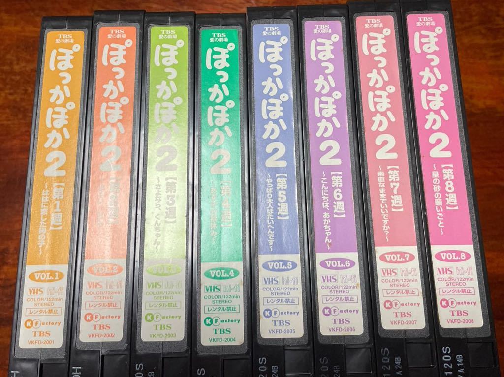 VHSビデオ 全24巻セット ぽっかぽか,ぽっかぽか2,ぽっかぽか3 七瀬なつみ 羽場裕一　TBS愛の劇場　ドラマ