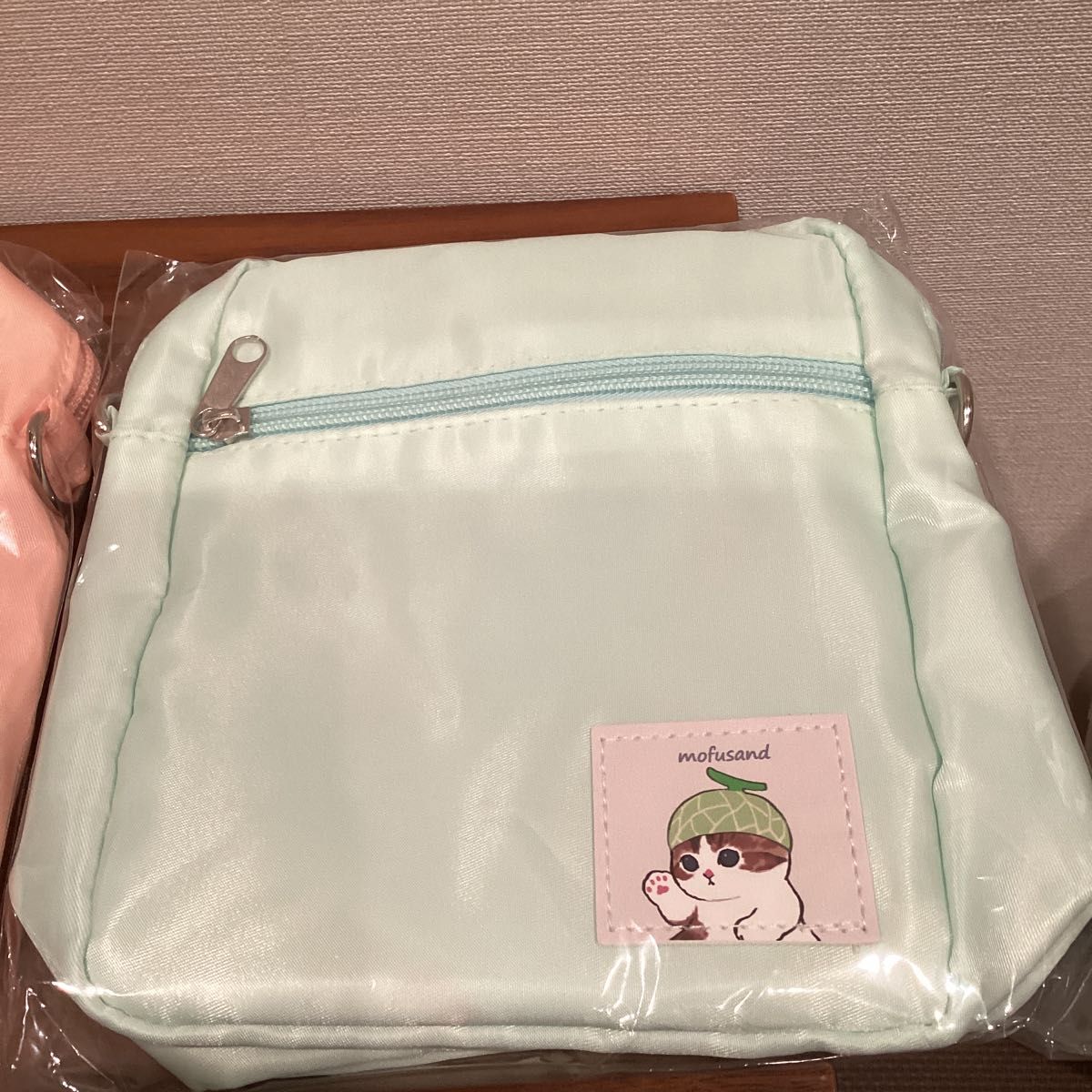 mofusand モフサンド ミニショルダーバッグ いちご ピンク メロン グリーン 2点 19cm×15cm