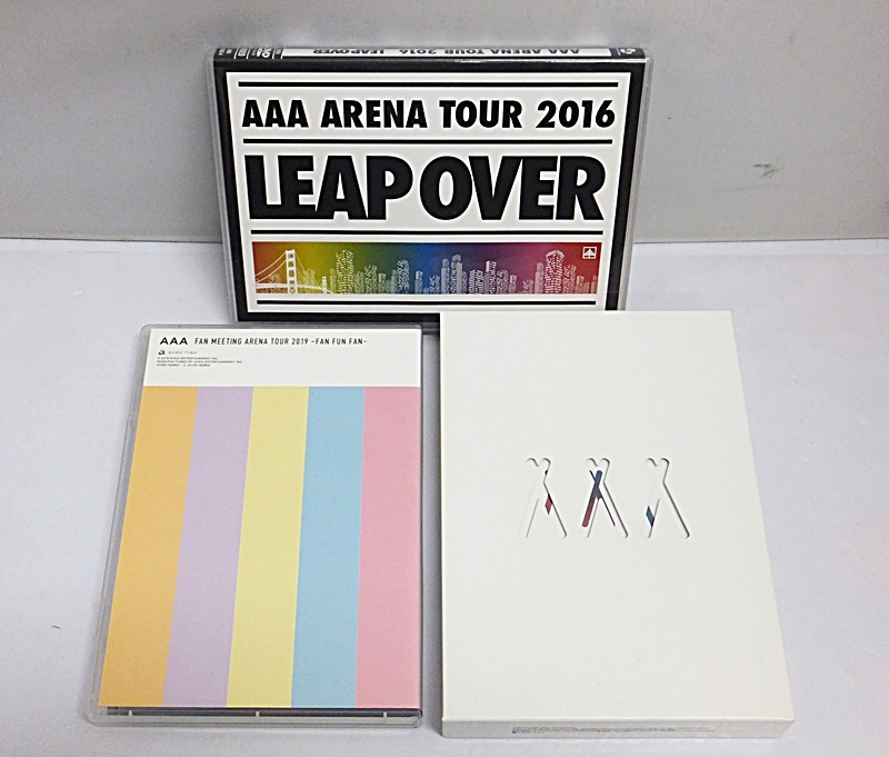 【セット売り】AAA トリプルエー DVD/Blu-ray 3点セット 2016 in Dome FANTASTIC OVER/FAN MEETING ARENA TOUR 2019 FAN FUN FAN等の画像1