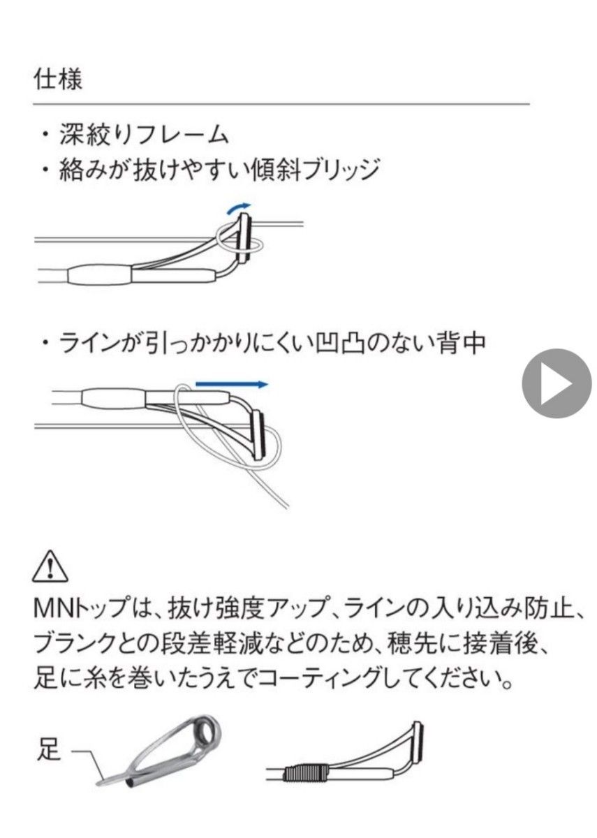 傾斜ステンレスフレームトップガイド　レインボーセラミックリング　8個セット