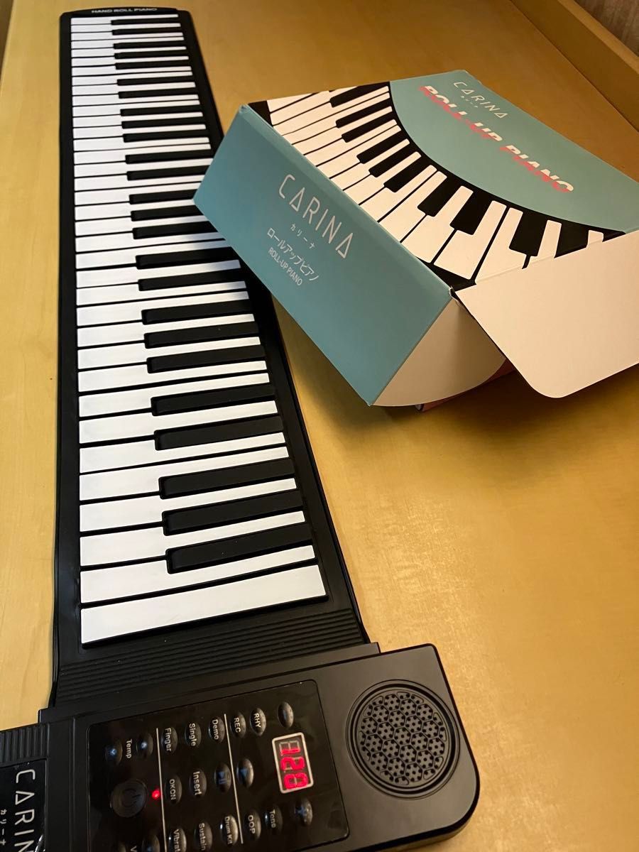 Carina ロールアップピアノ 61鍵盤 キーボード USB充電式 スピーカー内蔵 日本語説明書 初心者 子供向け