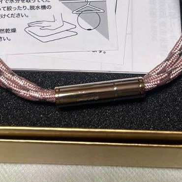 ファイテンPhiten RAKUWA磁気ネックレス 最高峰メタックス ピンク②の画像2