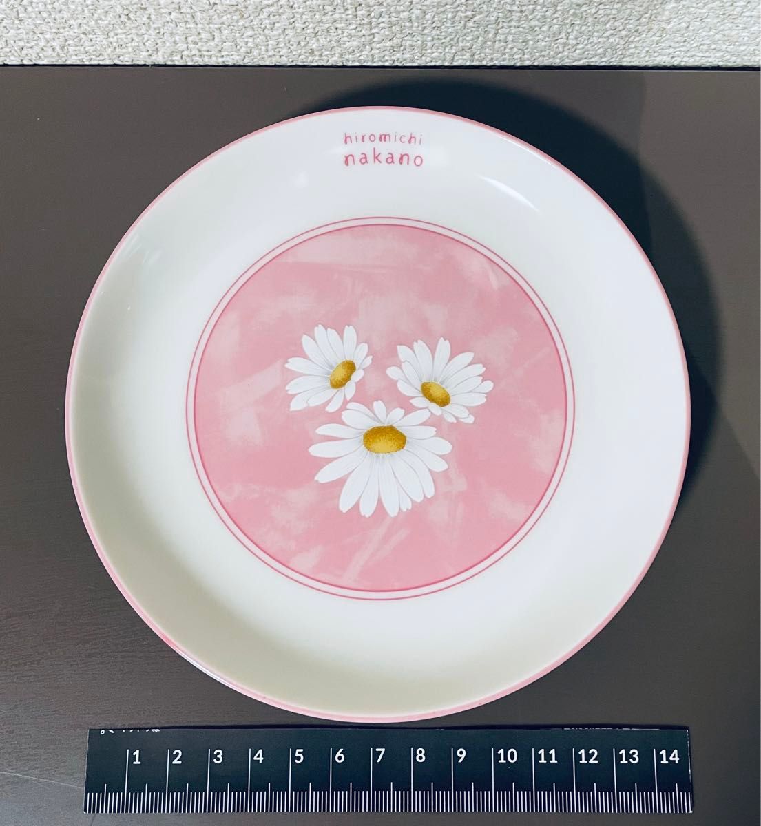 未使用 ヒロミチナカノ hiromichi nakano ケーキ皿 5枚セット デザート皿 花柄 マーガレット 三洋陶器 外箱なし