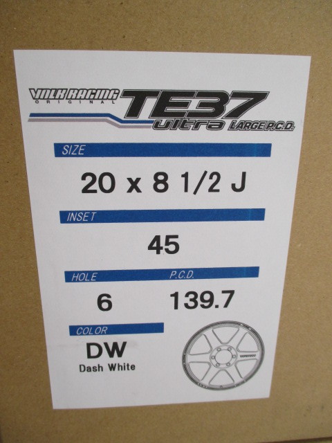 【在庫あり】VOLK RACING TE37ultra LARGE P.C.D. 20×8.5J+45 6H PCD139.7 4本 RAYS プラド 新型ランクル 300系 ランドクルーザー_画像10