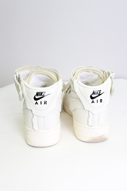COMME des GARCONS NIKE AIR FORCE 1 MID US9 白 【中古】 T-23-12-14-037-gd-OD-ZH_画像4