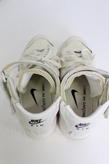 COMME des GARCONS NIKE AIR FORCE 1 MID US9 白 【中古】 T-23-12-14-037-gd-OD-ZH_画像5