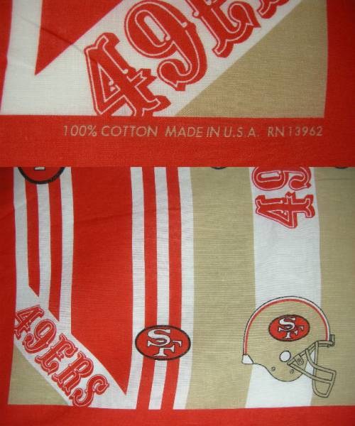 サンフランシスコ 49ERS 90s VINTAGE デッドストック ヴィンテージ バンダナ NFL
