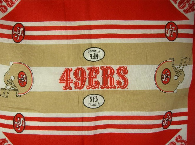 サンフランシスコ 49ERS 90s VINTAGE デッドストック ヴィンテージ バンダナ NFL_画像4