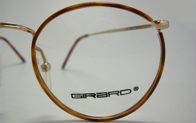 80s VINTAGE デッドストック ヴィンテージ 日本製 GIRARD ラウンド フレーム セル巻 セル巻き 眼鏡_画像6