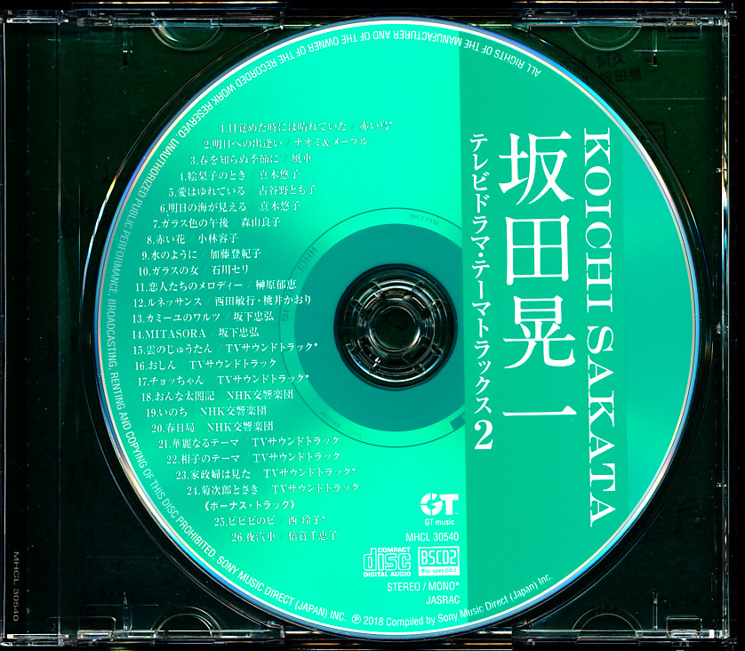盤面良好 坂田晃一 - テレビドラマ・テーマトラックス 2 4枚同梱可能 b2B07GRRGWG6の画像3