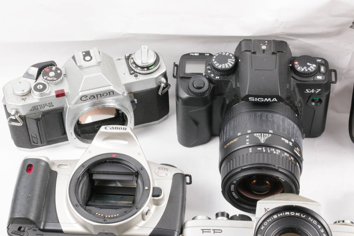 大量ジャンク SIGMA / Nikon / Canon / Konica / OLYMPUS デジタル / Minolta / Petri など フィルムカメラ レンズ _画像3