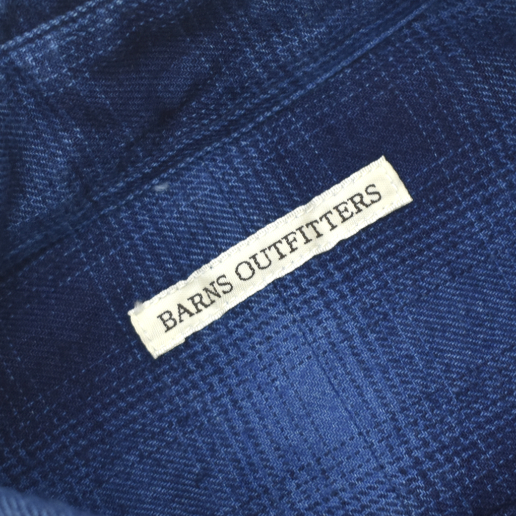 良品 BARNS OUTFITTERS インディゴ オンブレ シャツ 日本製 size.2の画像5