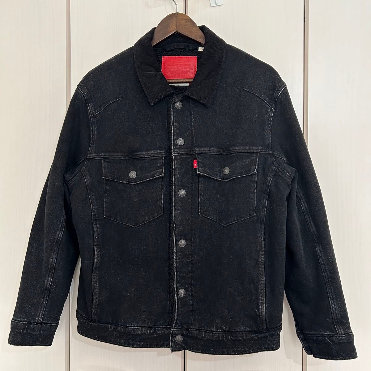 LEVI'S PREMIUM デニムジャケット LEJ 裏ボア 黒 ブラック LEVI'S PREMIUM デニムジャケット LEJ 裏ボア 黒 ブラック