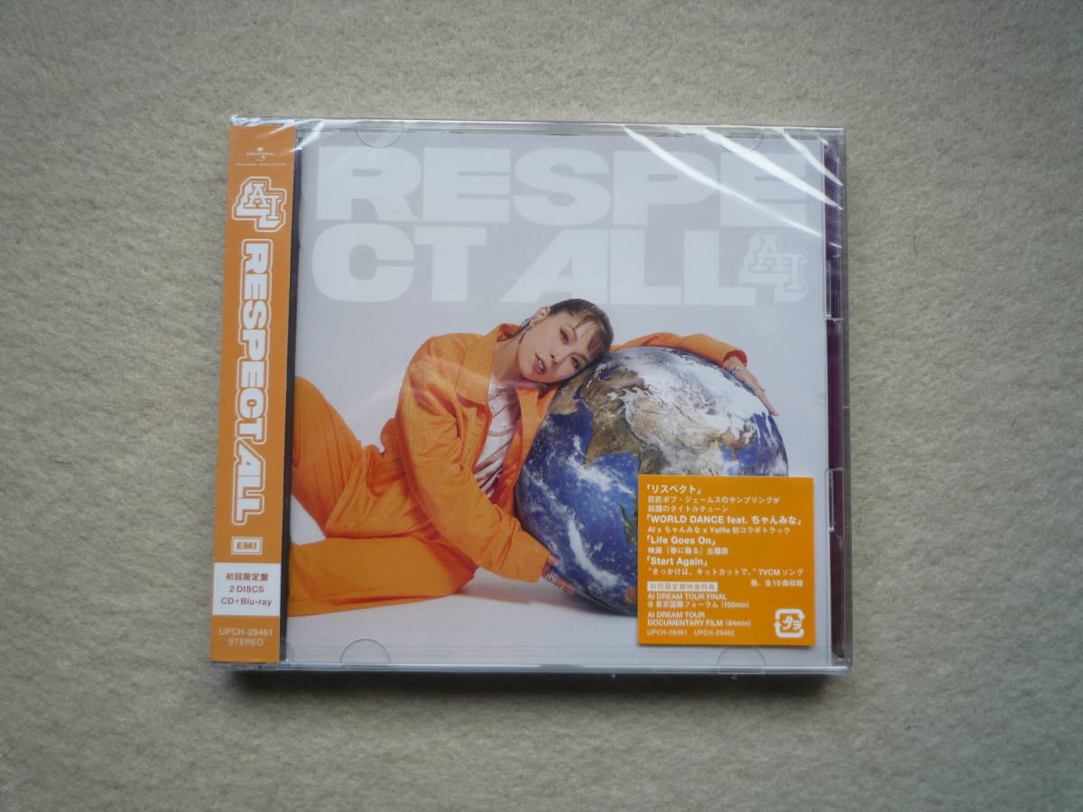 (新品)AI　アルバム　RESPECT ALL　初回限定盤CD+Blu-ray_画像1