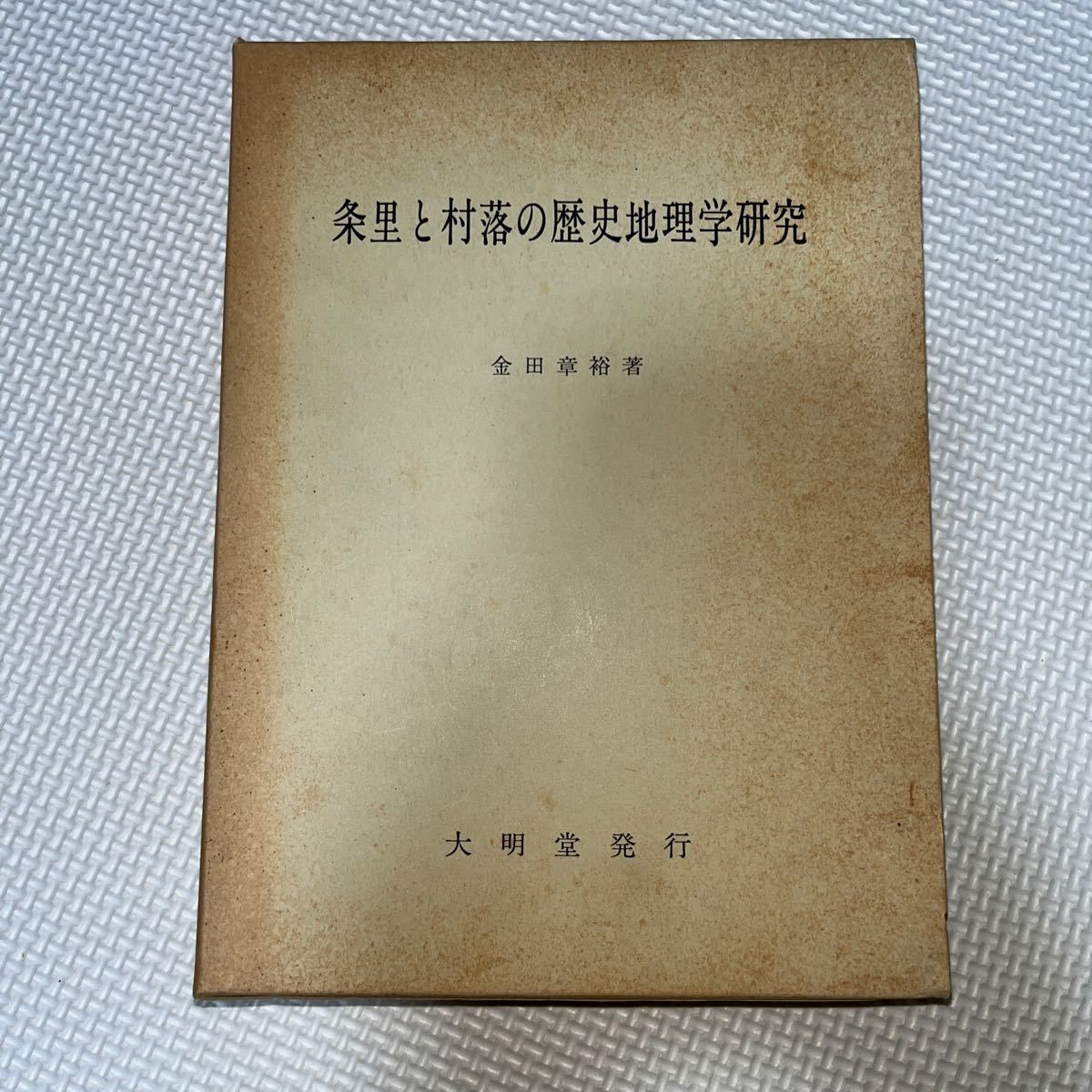 条里と村落の歴史地理学研究 金田章裕 大明堂 条里プラン 平安時代 奈良時代 東大寺_画像1