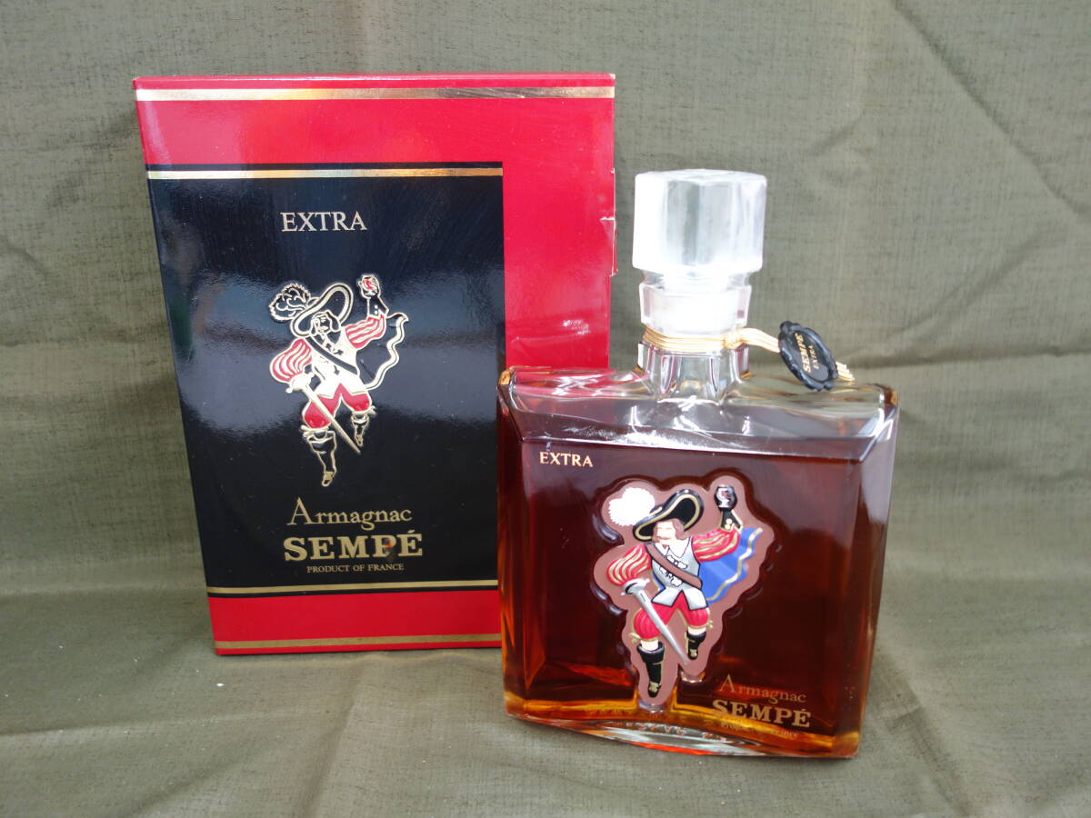 【新古品】M▽未開封 古酒 洋酒 お酒 ブランデー アルマニャック サンペ エクストラ Armagnac SEMPE EXTRA 箱付き (37489)_画像2