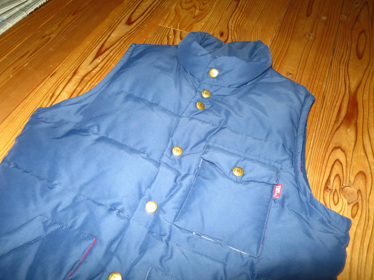 TMT 14AW STANDARD DOWN VEST スター裏地 L ネイビー _画像3