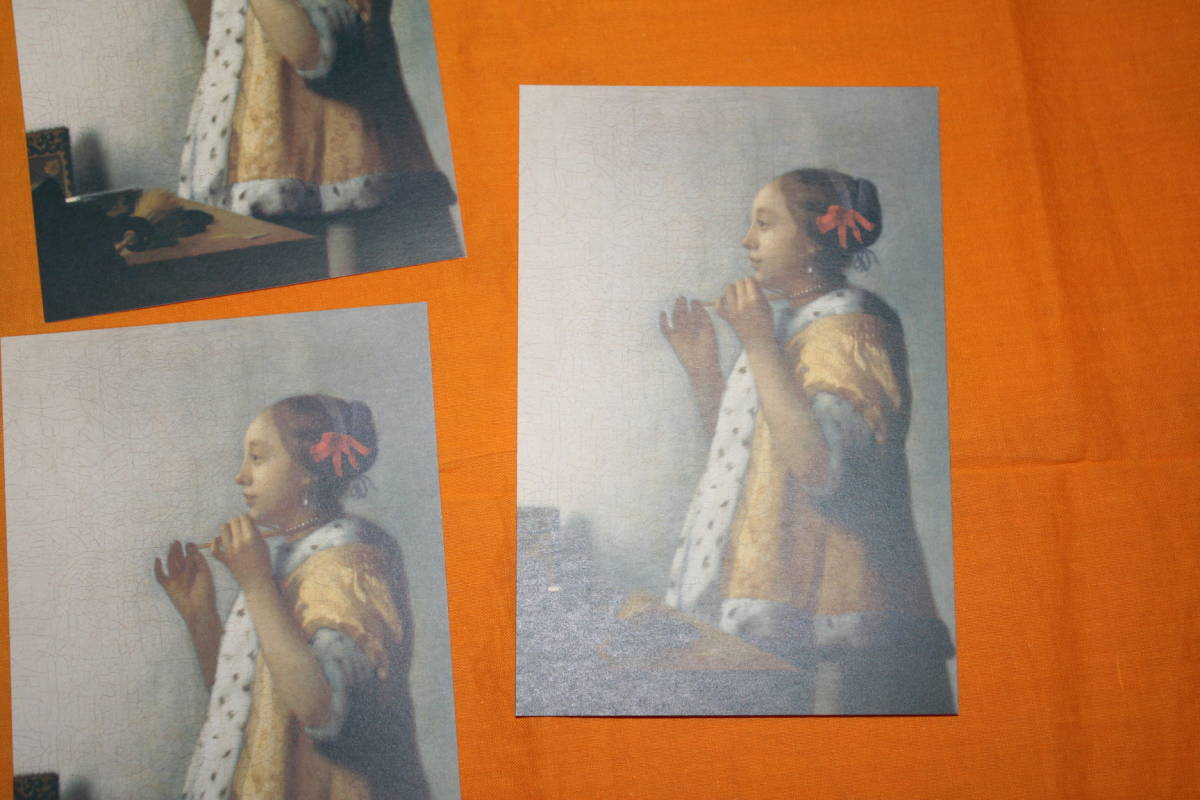 ベルリン国立絵画館所蔵　フェルメール「真珠の首飾りの少女」　絵画2種6枚　絵はがきサイズ_画像3
