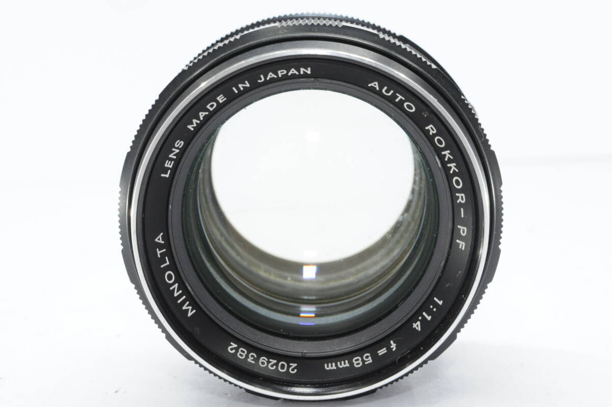 ★実用美品★ ミノルタ MINOLTA AUTO ROKKOR-PF 58ｍｍ Ｆ1.4 ★完動品 ＃9991_画像4