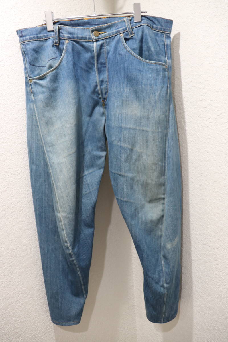 即決 01SS LEVI'S RED リーバイスレッド 2001SS HONEST DISHONEST オネストディスオネスト 02029 1141 立体裁断 加工デニムパンツ W34 L32_画像4