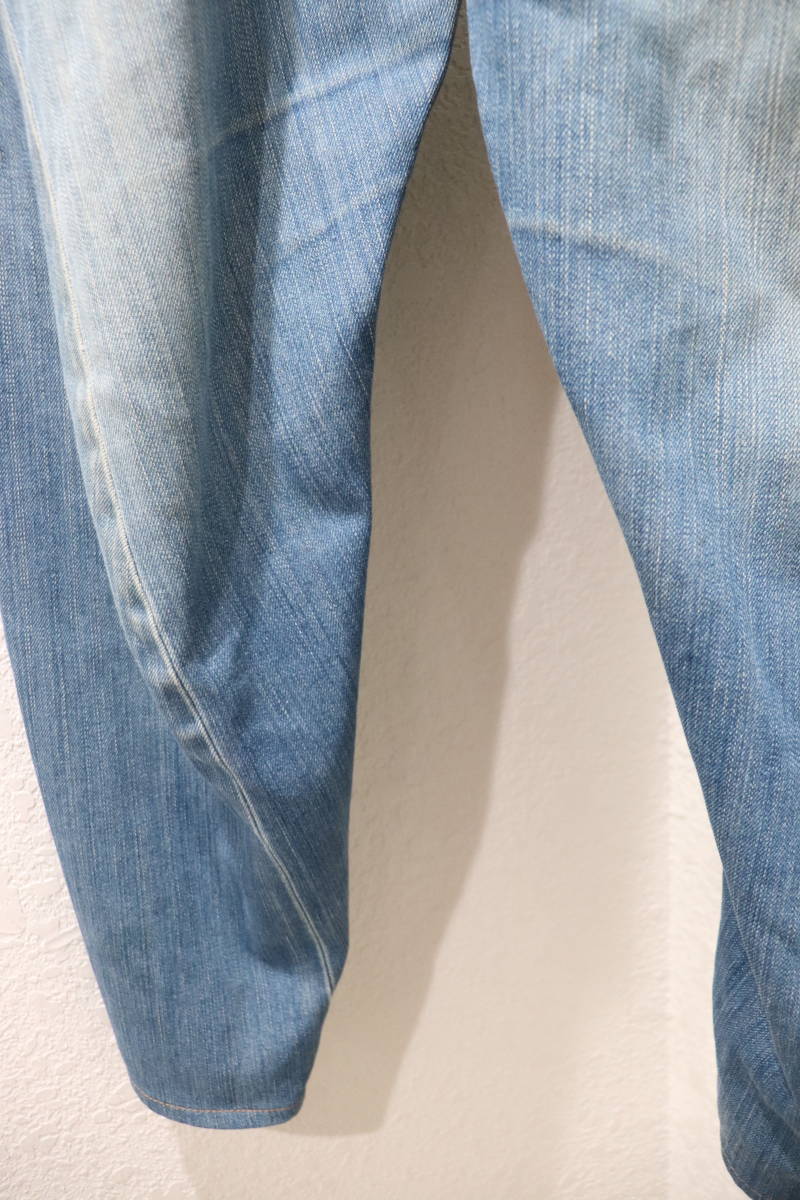 即決 01SS LEVI'S RED リーバイスレッド 2001SS HONEST DISHONEST オネストディスオネスト 02029 1141 立体裁断 加工デニムパンツ W34 L32_画像7