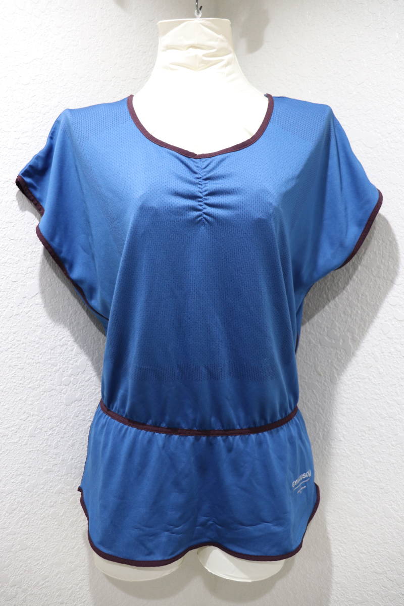 即決 GYAKUSOU ギャクソウ 逆走 UNDER COVER × NIKE ナイキ ランニングウェア DRY FIT ランニングTシャツ レディース S ブルー_画像1